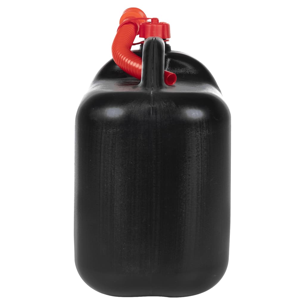 vidaXL Bidon de combustibil, pipă flexibilă, 3 buc. negru 20 L plastic