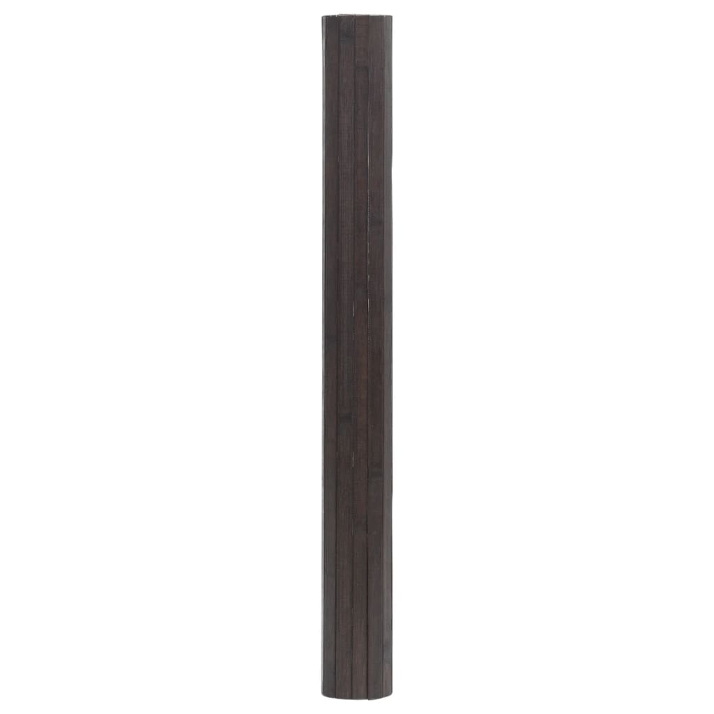 vidaXL Covor dreptunghiular, maro închis, 100x400 cm, bambus