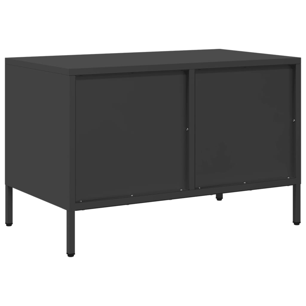 vidaXL Dulap TV, negru, 68x39x43,5 cm, oțel laminat la rece