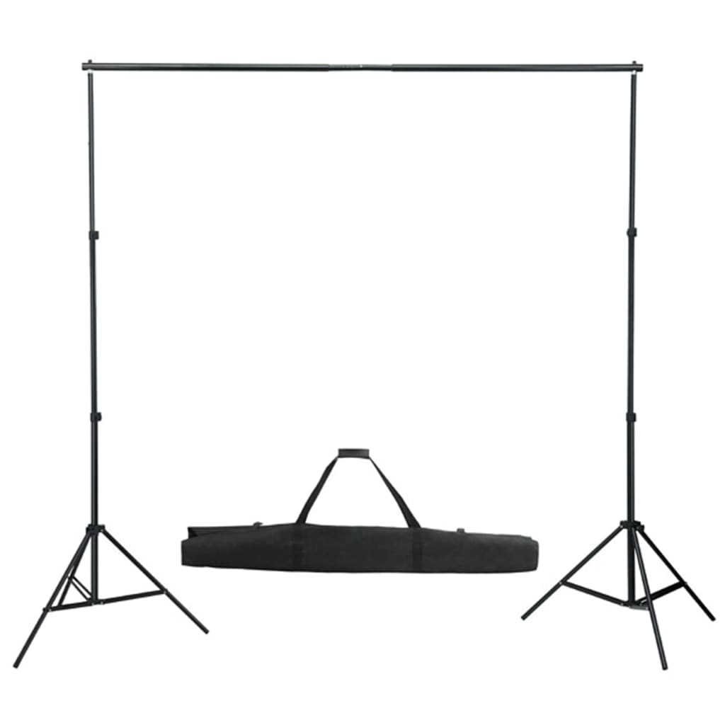 vidaXL Set studio foto cu lumini softbox, fundal și reflector