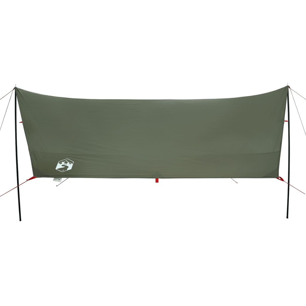 vidaXL Prelată de camping verde măsliniu, 438x376x212 cm, impermeabilă