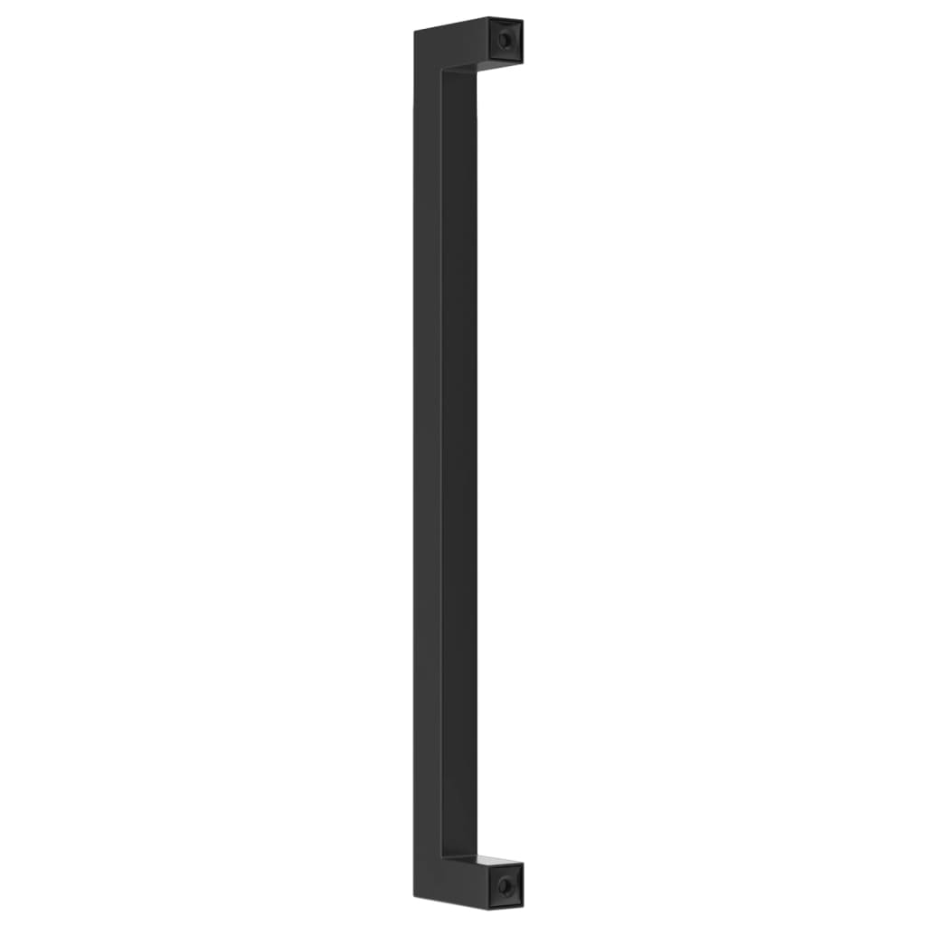 vidaXL Mânere de dulap, 5 buc., negru, 224 mm, oțel inoxidabil