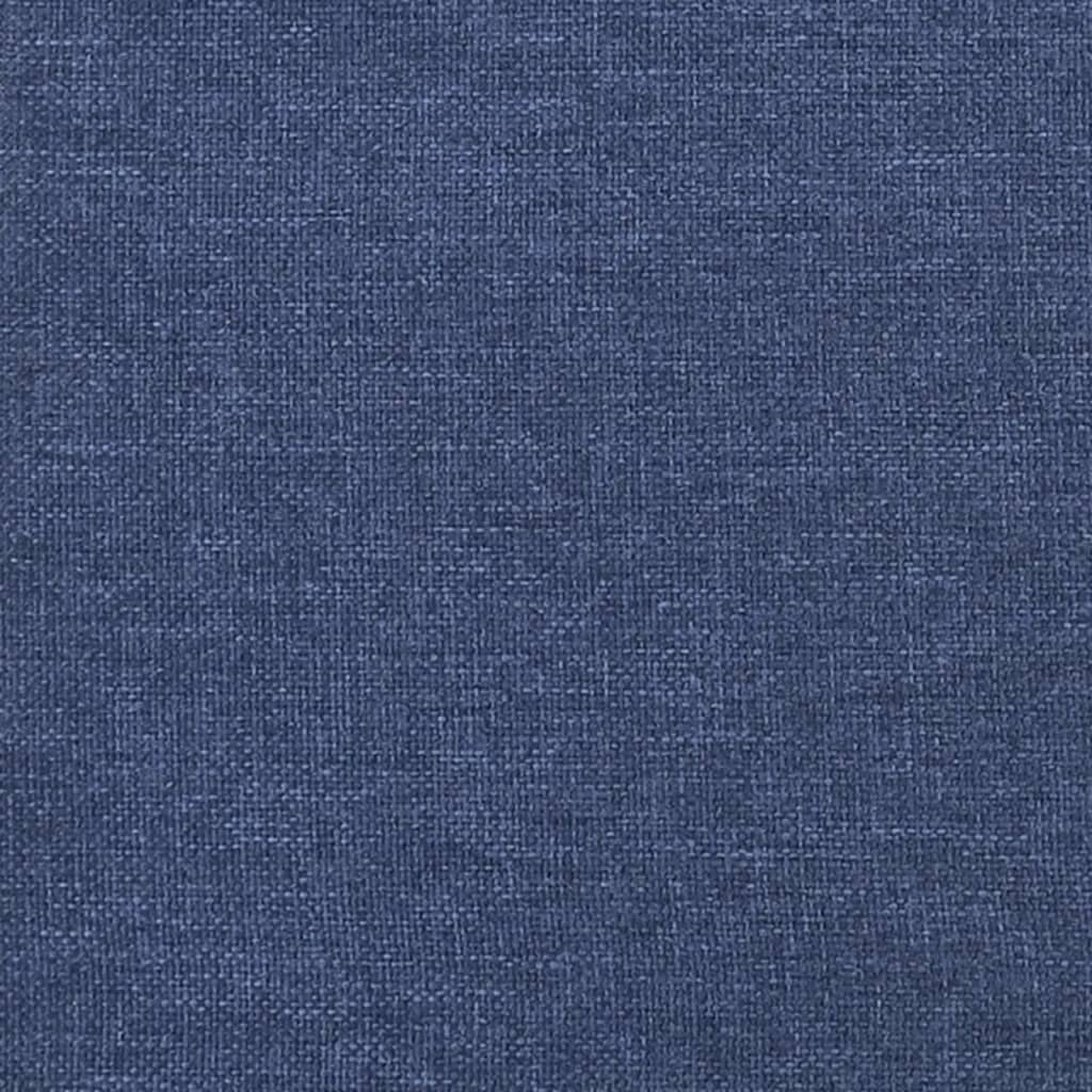 vidaXL Tăblie de pat cu aripioare, albastru, 103x23x78/88 cm textil