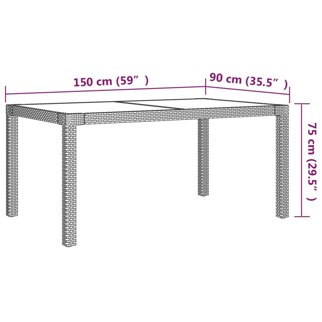 vidaXL Set mobilier de exterior cu perne, 7 piese, alb, poliratan