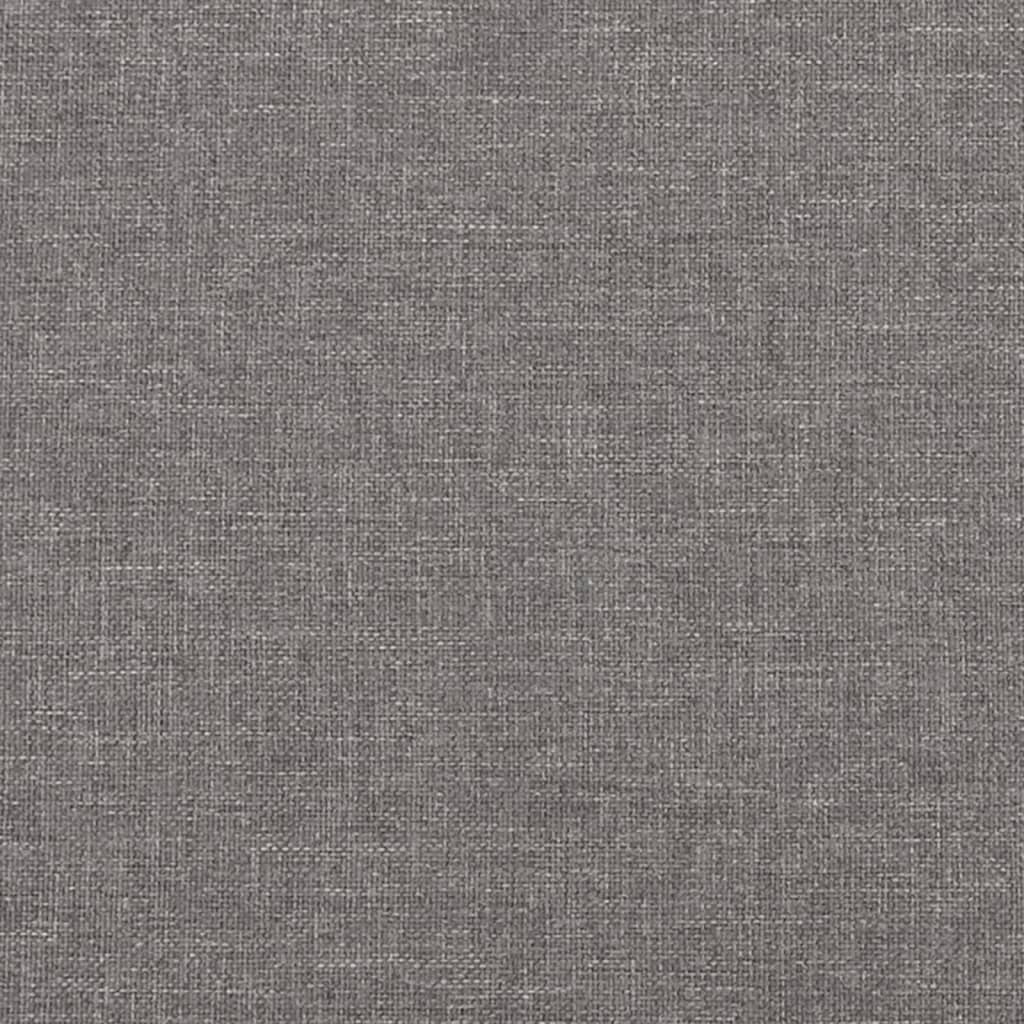 vidaXL Canapea cu 2 locuri, gri deschis, 120 cm, material textil