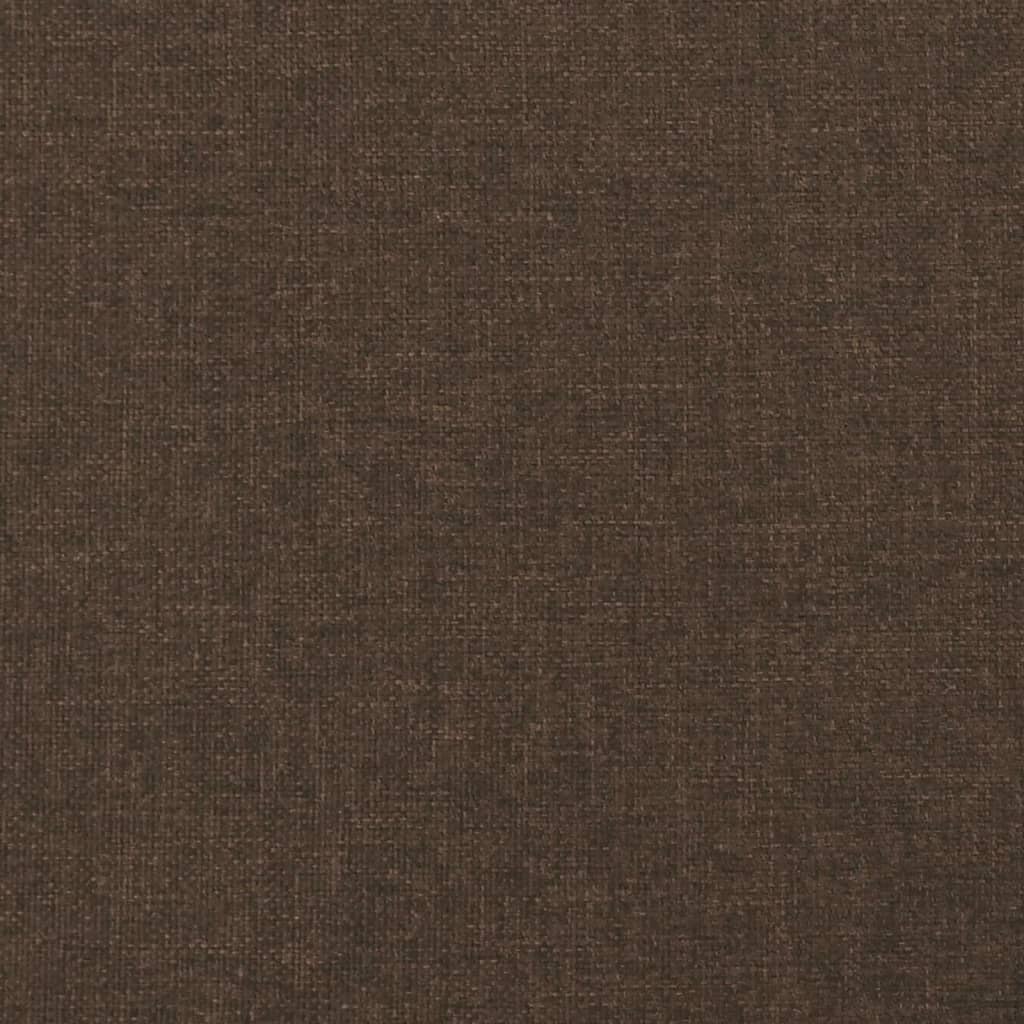 vidaXL Cadru de pat, maro închis, 80x200 cm, material textil