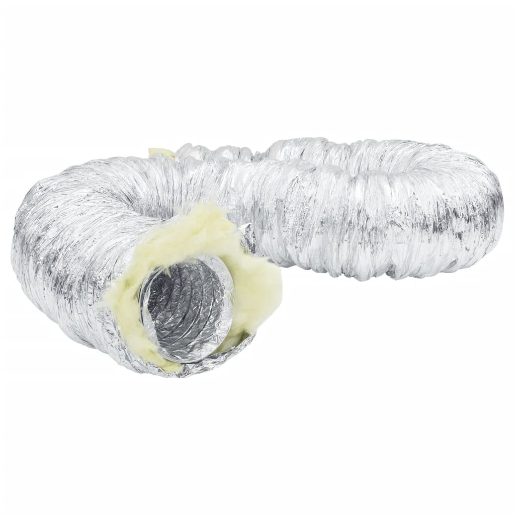 vidaXL Conductă de ventilație izolată, 6 m, Ø10 cm, aluminiu