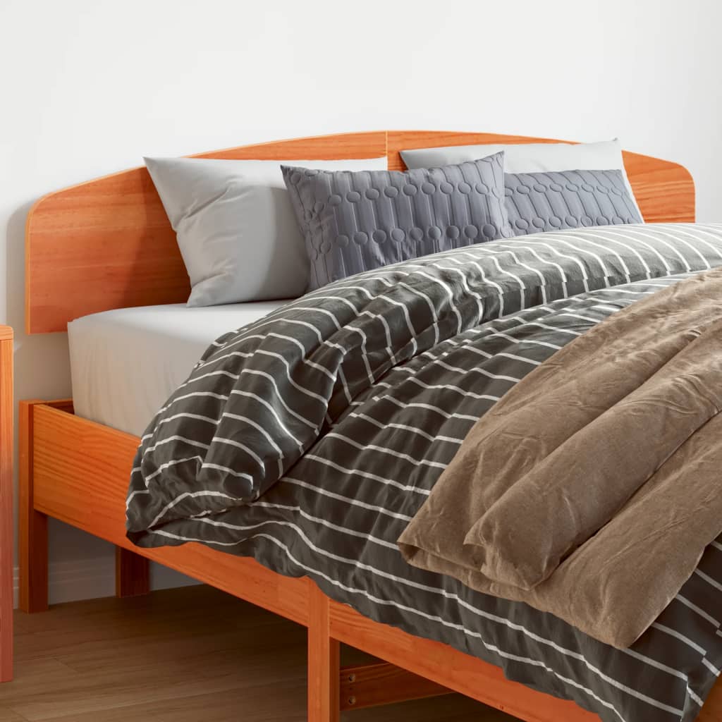 vidaXL Tăblie de pat, maro ceruit, 160 cm, lemn masiv de pin