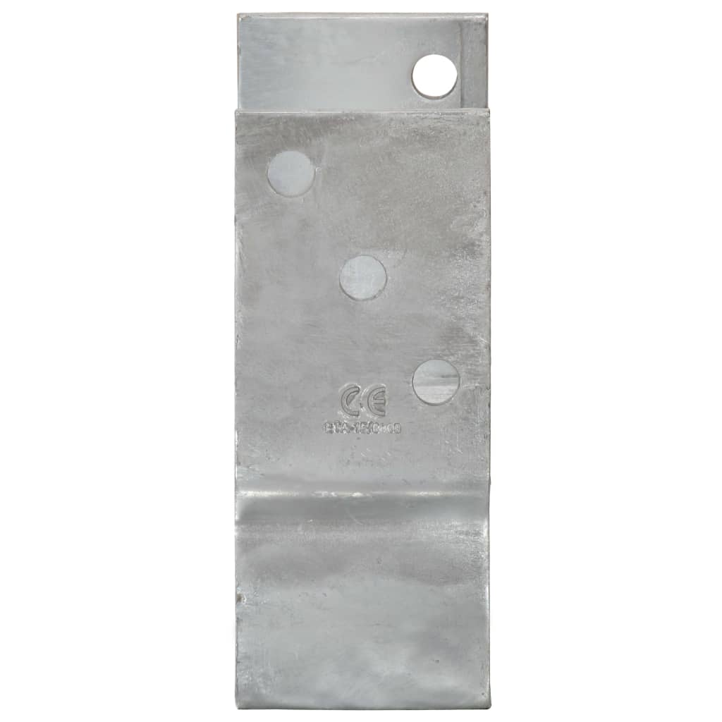 vidaXL Ancore de gard, 6 buc., argintiu, 9x6x15 cm, oțel galvanizat