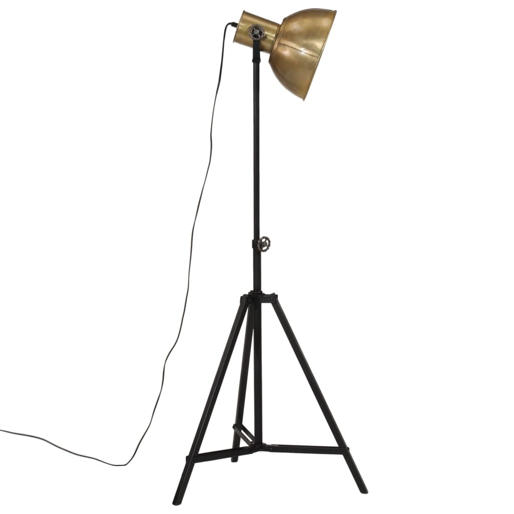 vidaXL Lampă de podea 25 W, alamă antichizată, 61x61x90/150 cm, E27