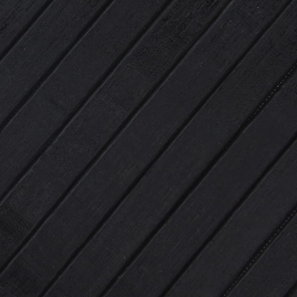 vidaXL Covor dreptunghiular, negru, 60x500 cm, bambus