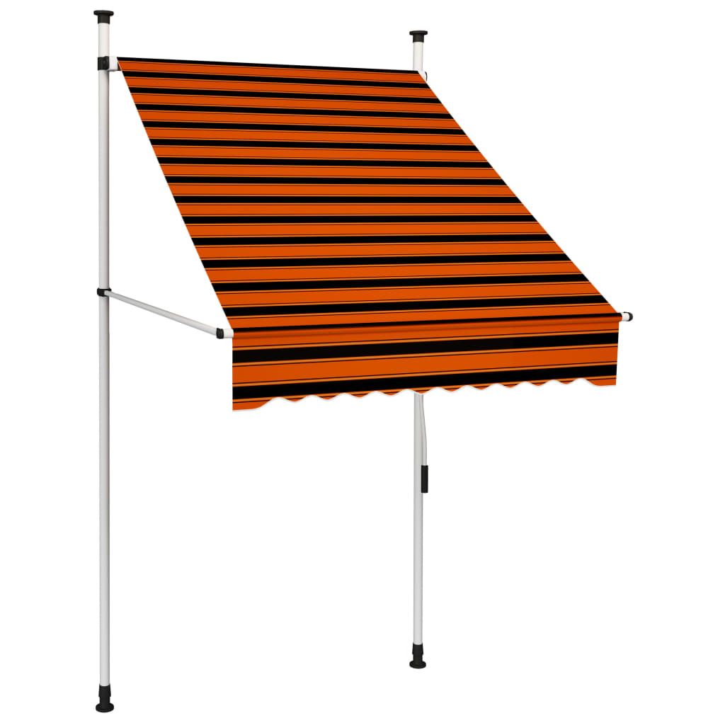 vidaXL Copertină retractabilă, crem, 250x150 cm, țesătură și oțel