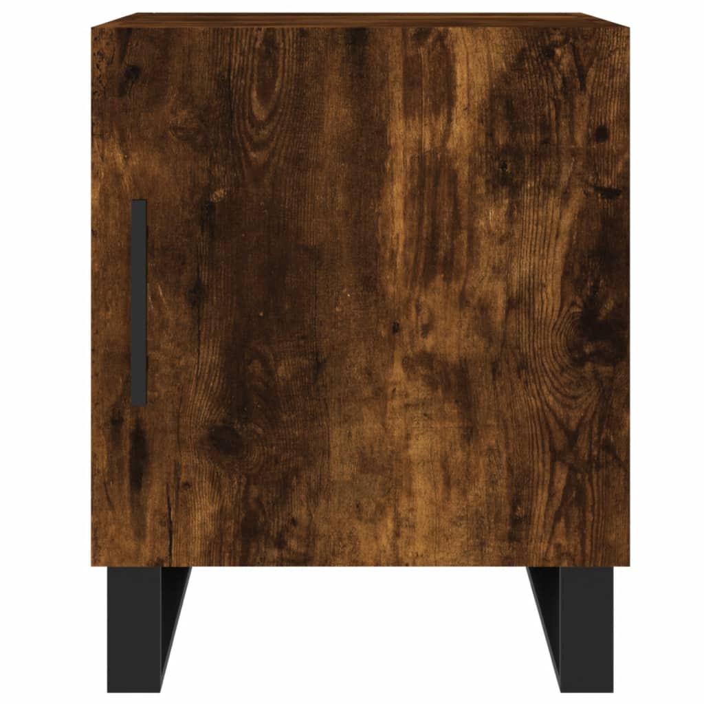 vidaXL Noptieră, stejar fumuriu, 40x40x50 cm, lemn compozit