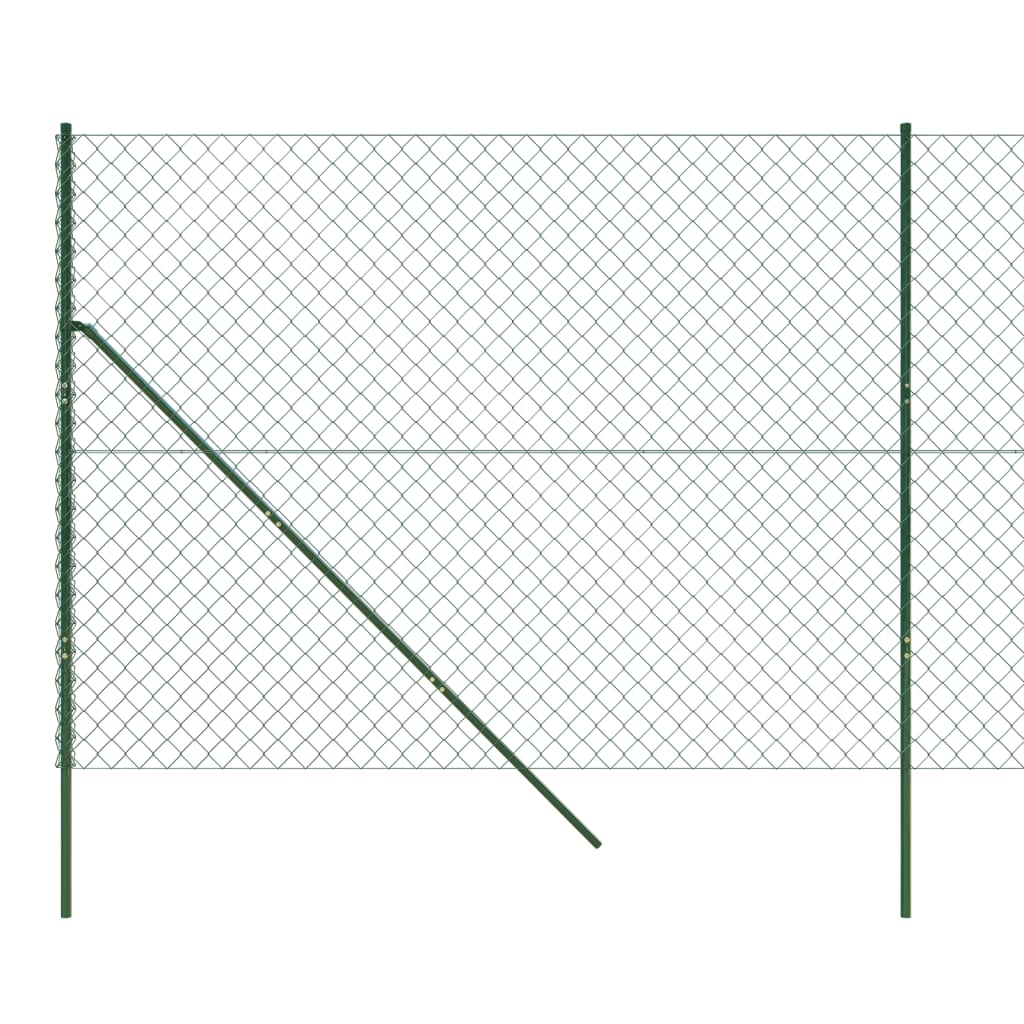 vidaXL Gard de plasă de sârmă, verde, 2,2x10 m
