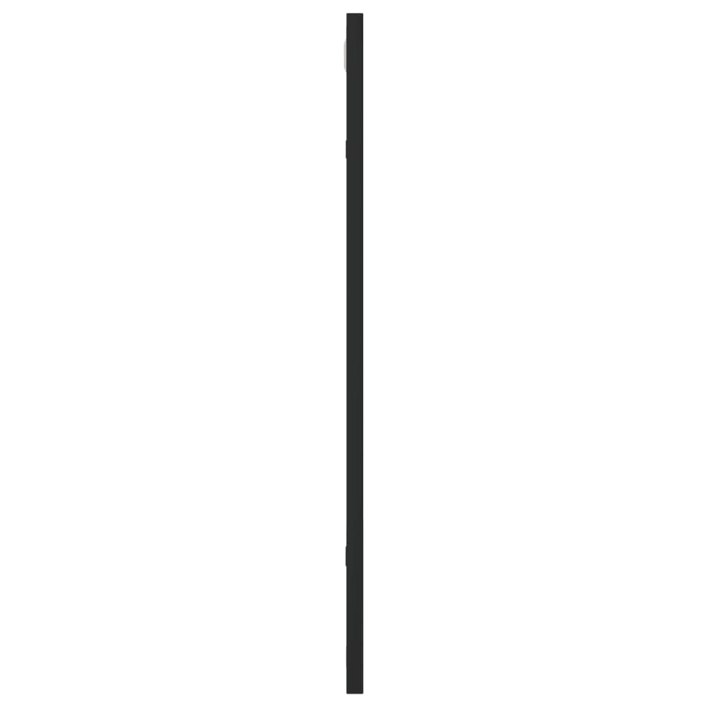 vidaXL Oglindă de perete, negru, 50x60 cm, dreptunghiulară, fier
