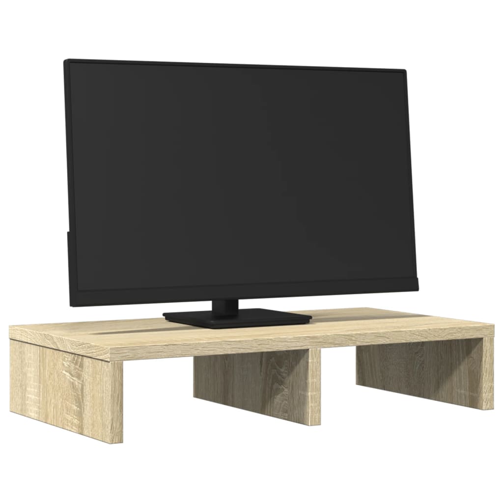 vidaXL Suport de monitor, stejar sonoma, 50x27x10 cm, lemn prelucrat