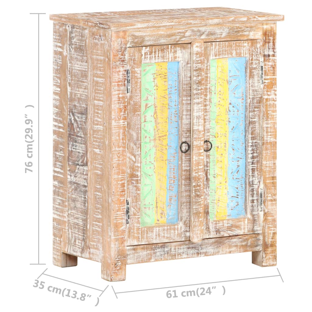 vidaXL Dulap, 61x35x76 cm, lemn de acacia nefinisat