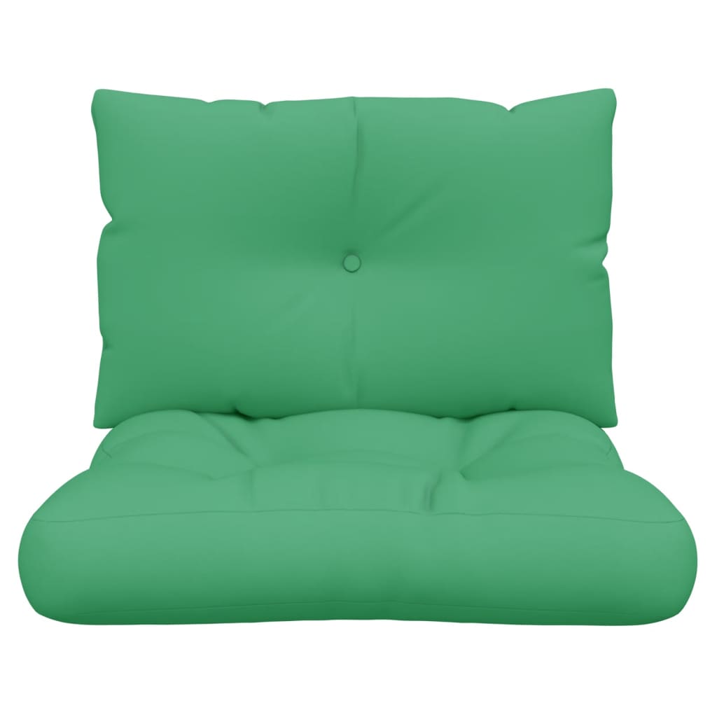 vidaXL Perne de paleți, 2 buc, verde, material textil