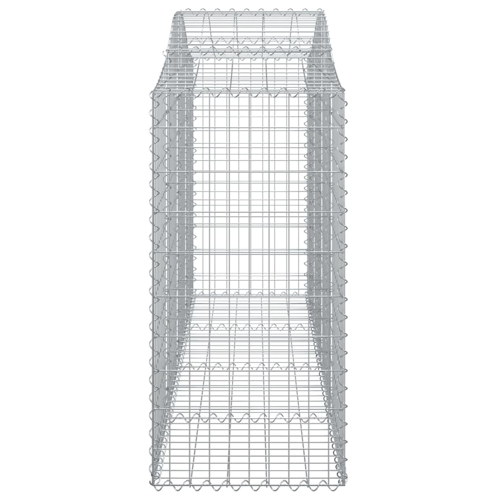 vidaXL Coșuri gabion arcuite 5 buc, 200x50x120/140 cm, fier galvanizat