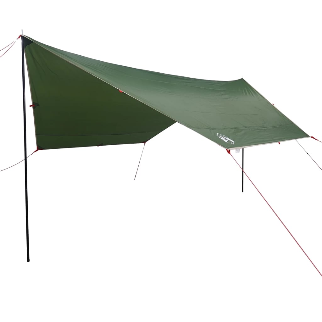 vidaXL Prelată de camping, verde, 430x380x210 cm, impermeabilă