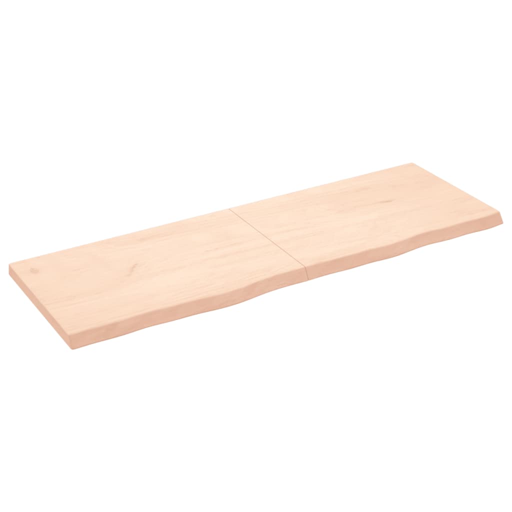 vidaXL Blat de baie, 180x60x(2-6) cm, lemn masiv netratat