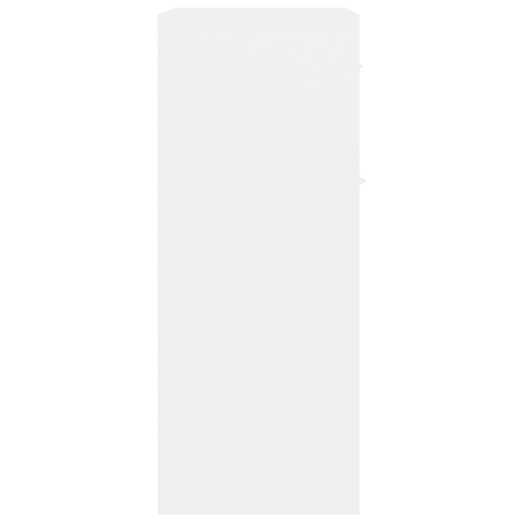 vidaXL Dulap, alb, 60x30x75 cm, lemn prelucrat