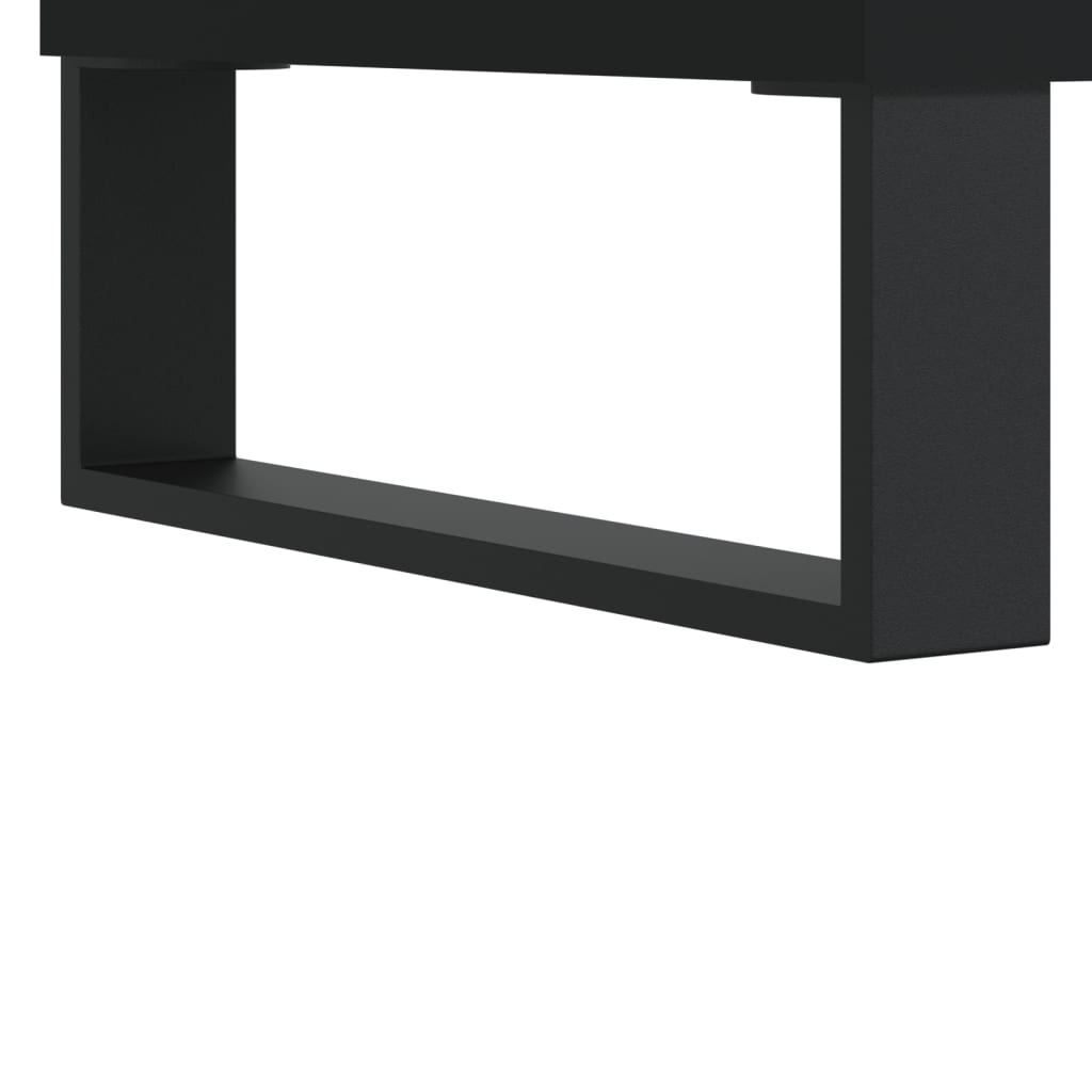 vidaXL Servantă, negru, 60x35x70 cm, lemn prelucrat