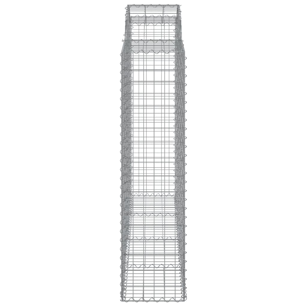 vidaXL Coșuri gabion arcuite 5 buc, 200x50x160/180 cm, fier galvanizat