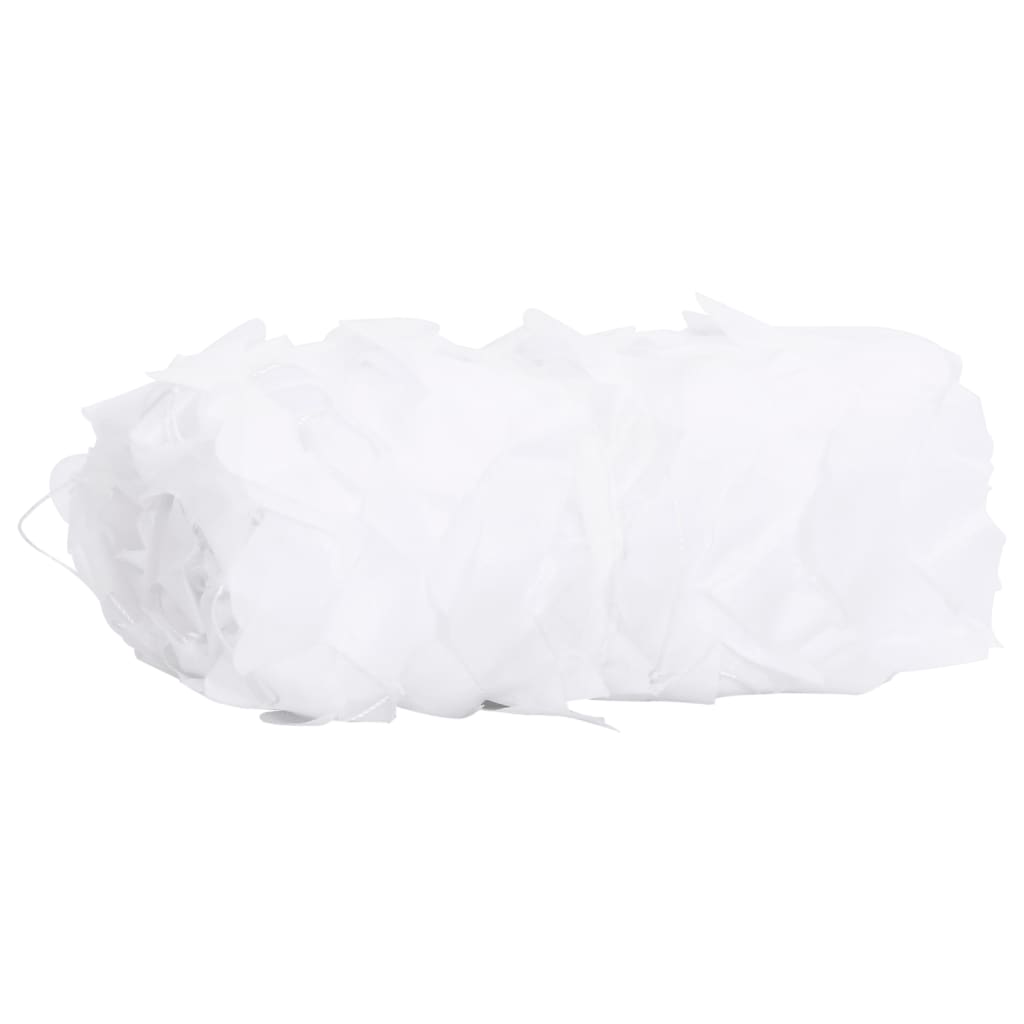vidaXL Plasă de camuflaj cu geantă de depozitare, alb, 613x138 cm