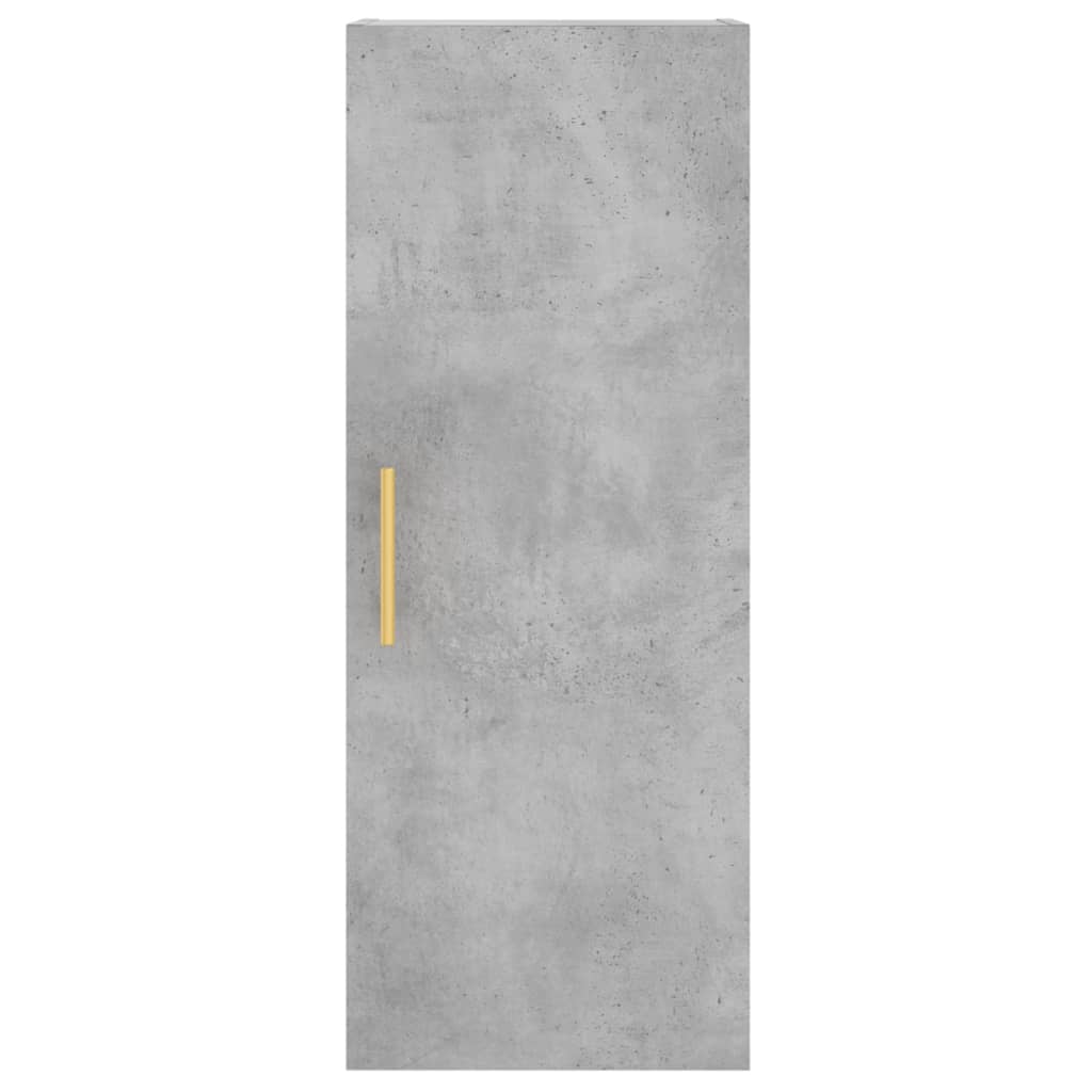 vidaXL Dulap înalt, gri beton, 34,5x34x180 cm, lemn prelucrat