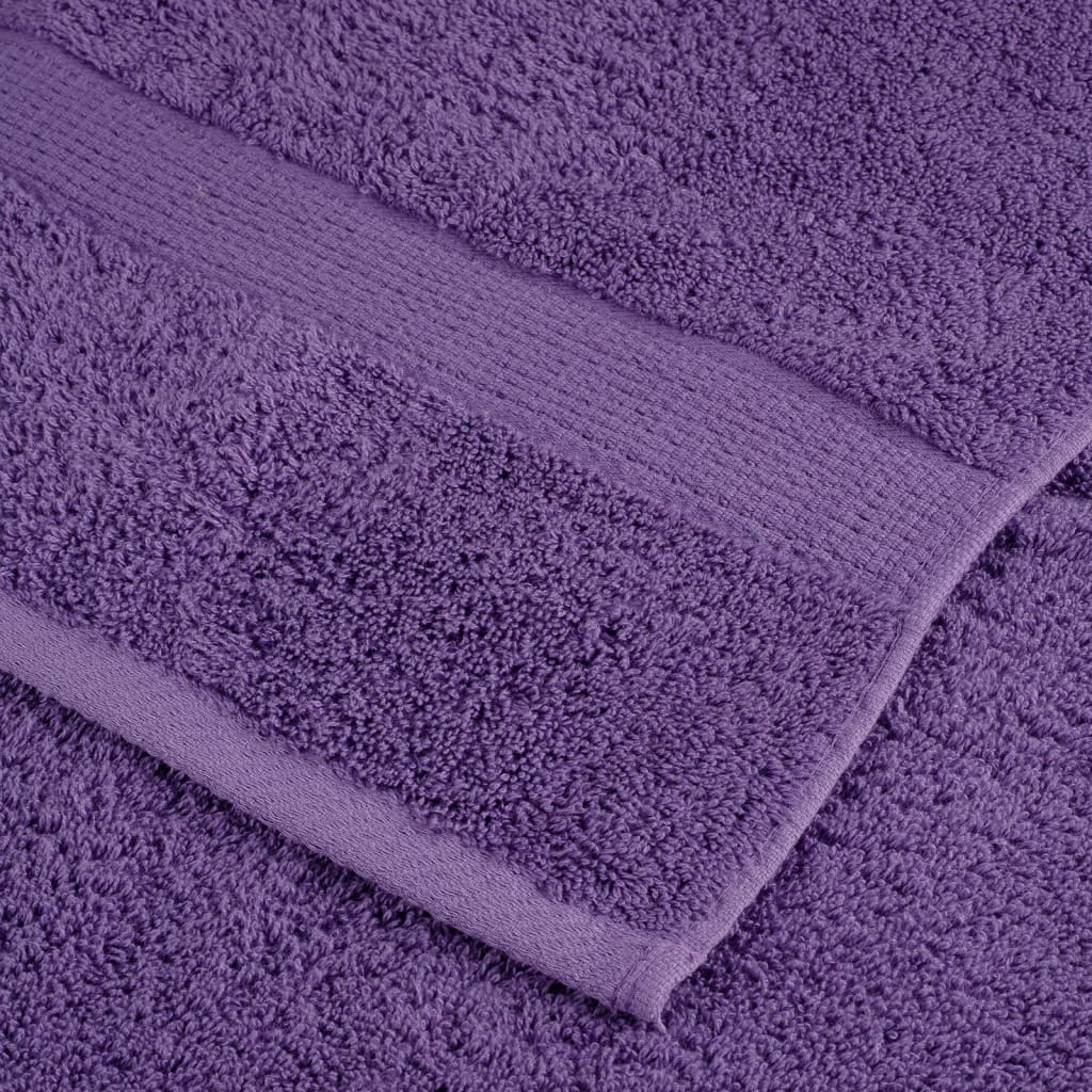 vidaXL Prosoape mâini premium SOLUND 2 buc violet 30x30cm 600 gsm