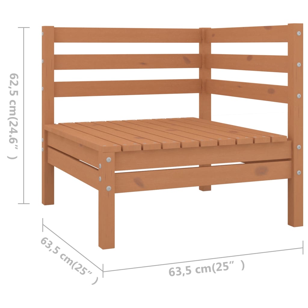 vidaXL Set mobilier de grădină, 4 piese, maro miere, lemn masiv de pin