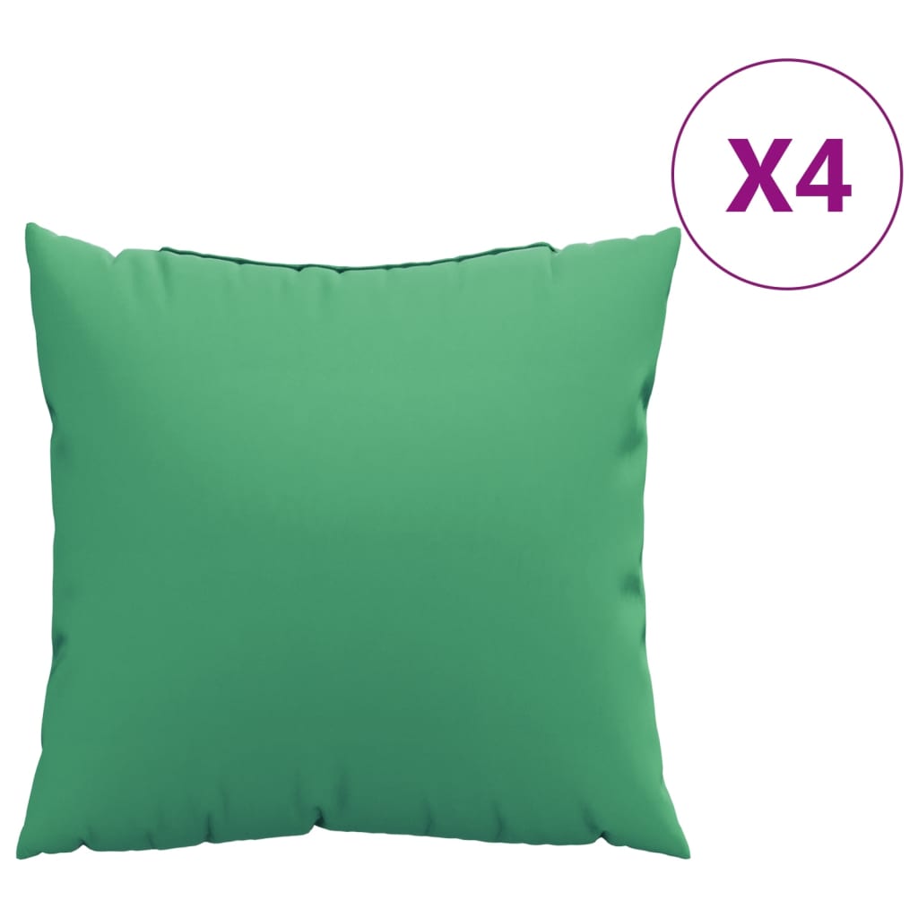 vidaXL Perne de canapea, 4 buc., verde, 40x40 cm, textil