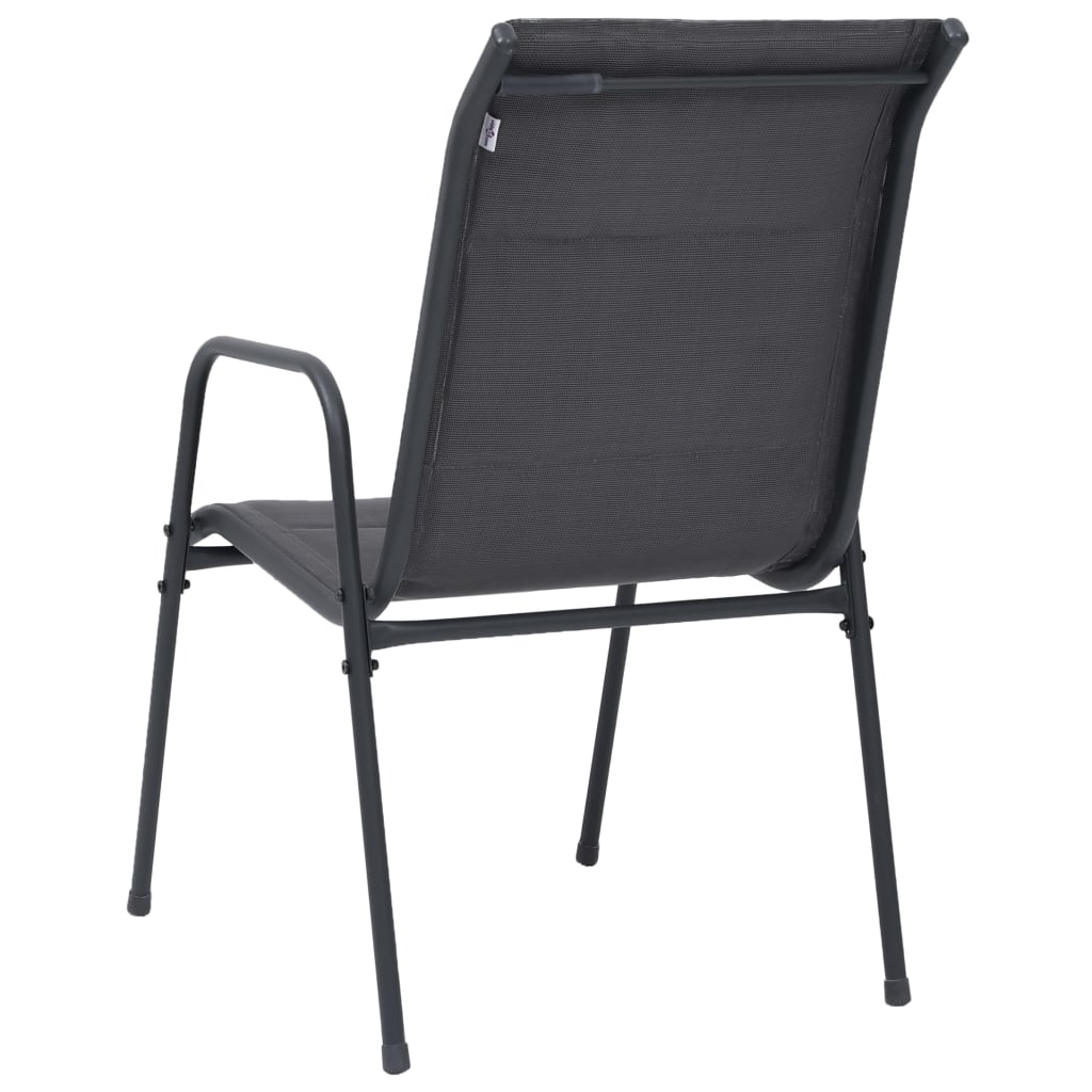 vidaXL Set mobilier de exterior, 5 piese, antracit, oțel