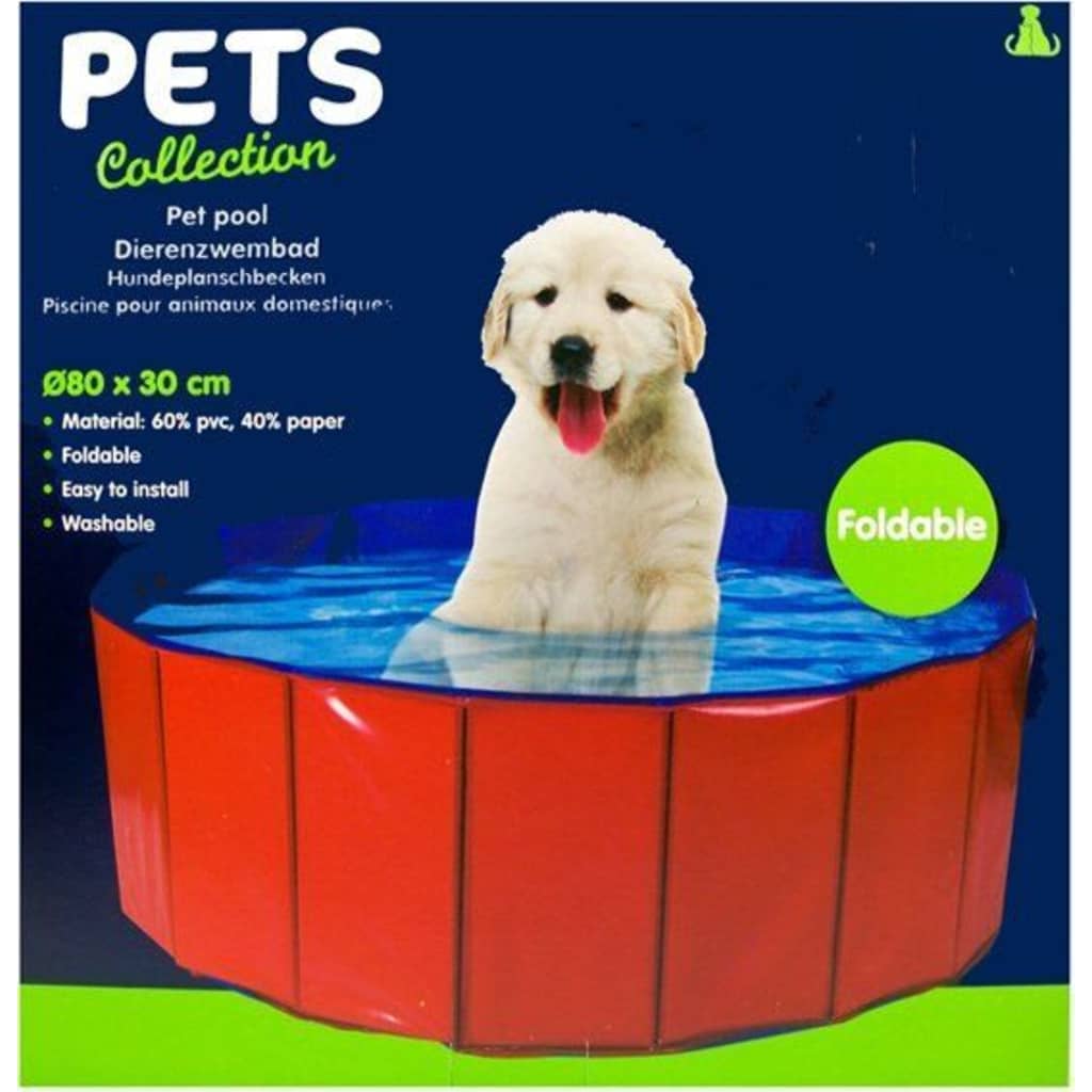 Pets Collection Piscină de baie pliabilă pentru animale, 80x30 cm