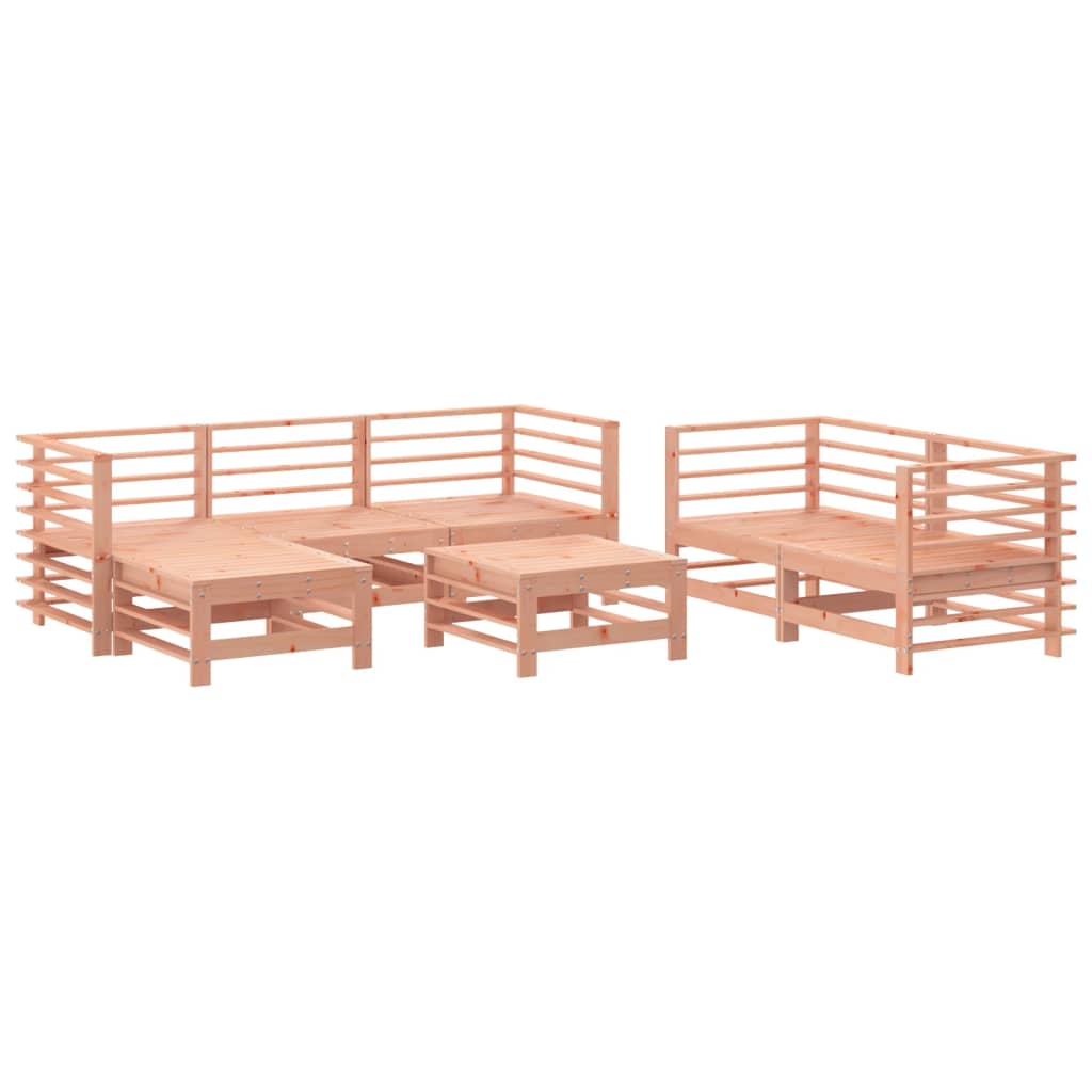 vidaXL Set mobilier de grădină, 7 piese, lemn masiv douglas