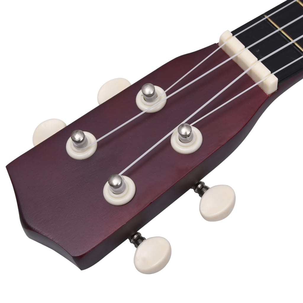 vidaXL Set ukulele soprano, cu husă, pentru copii, natural, 21"