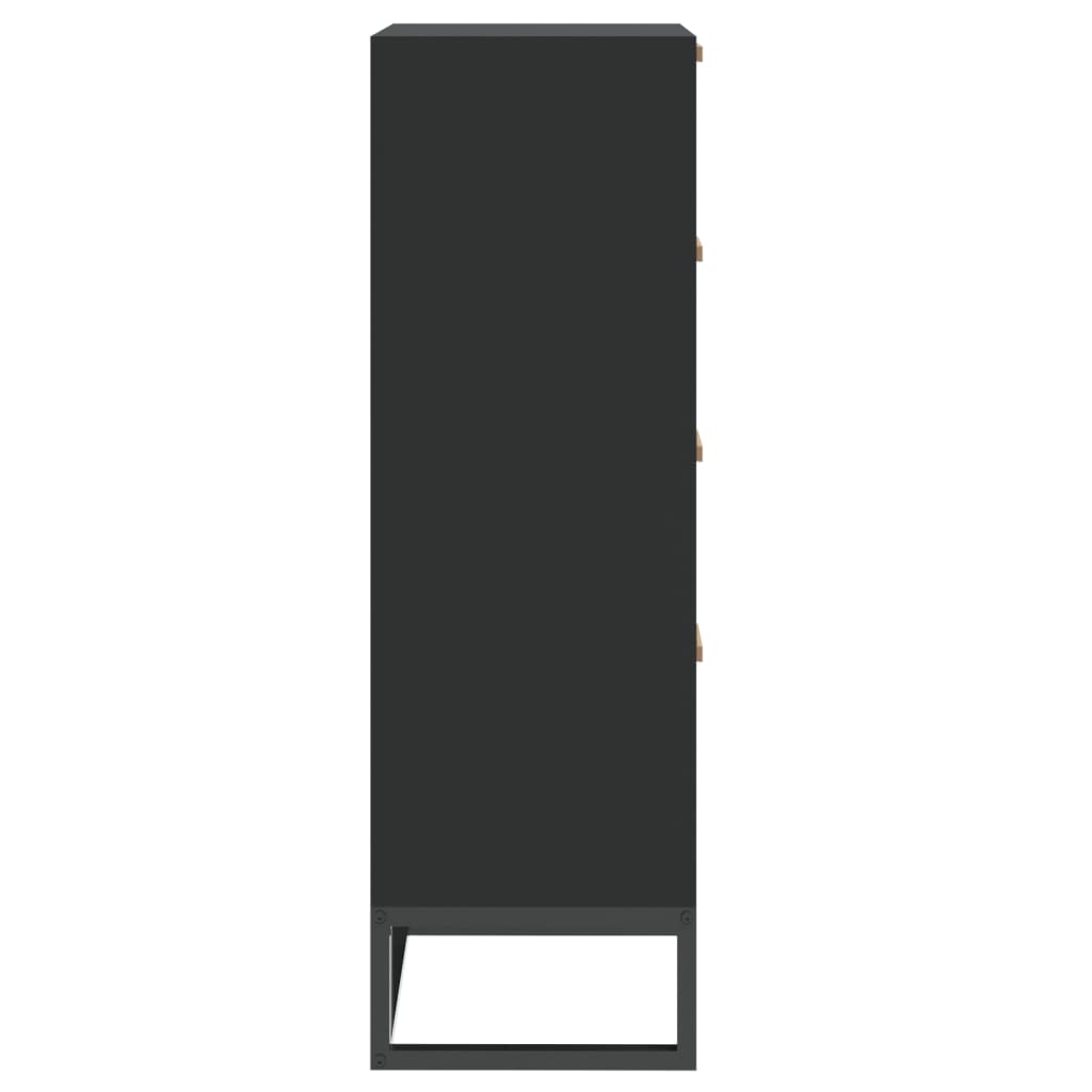 vidaXL Dulap înalt, negru, 40x30x95 cm, lemn prelucrat
