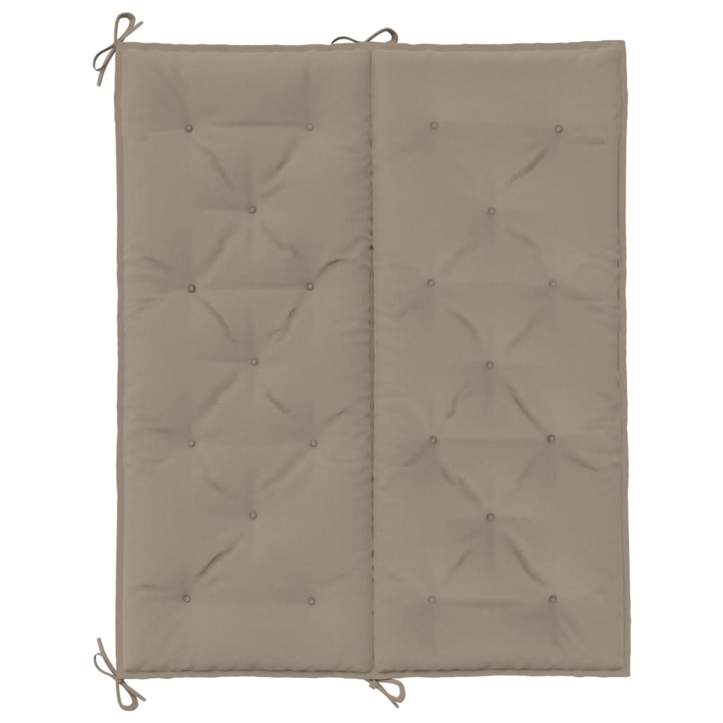 vidaXL Pernă bancă grădină, gri taupe 120x(50+50)x7cm material oxford