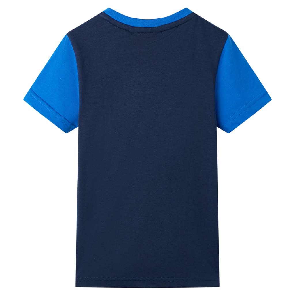Tricou pentru copii, albastru și bleumarin, 92