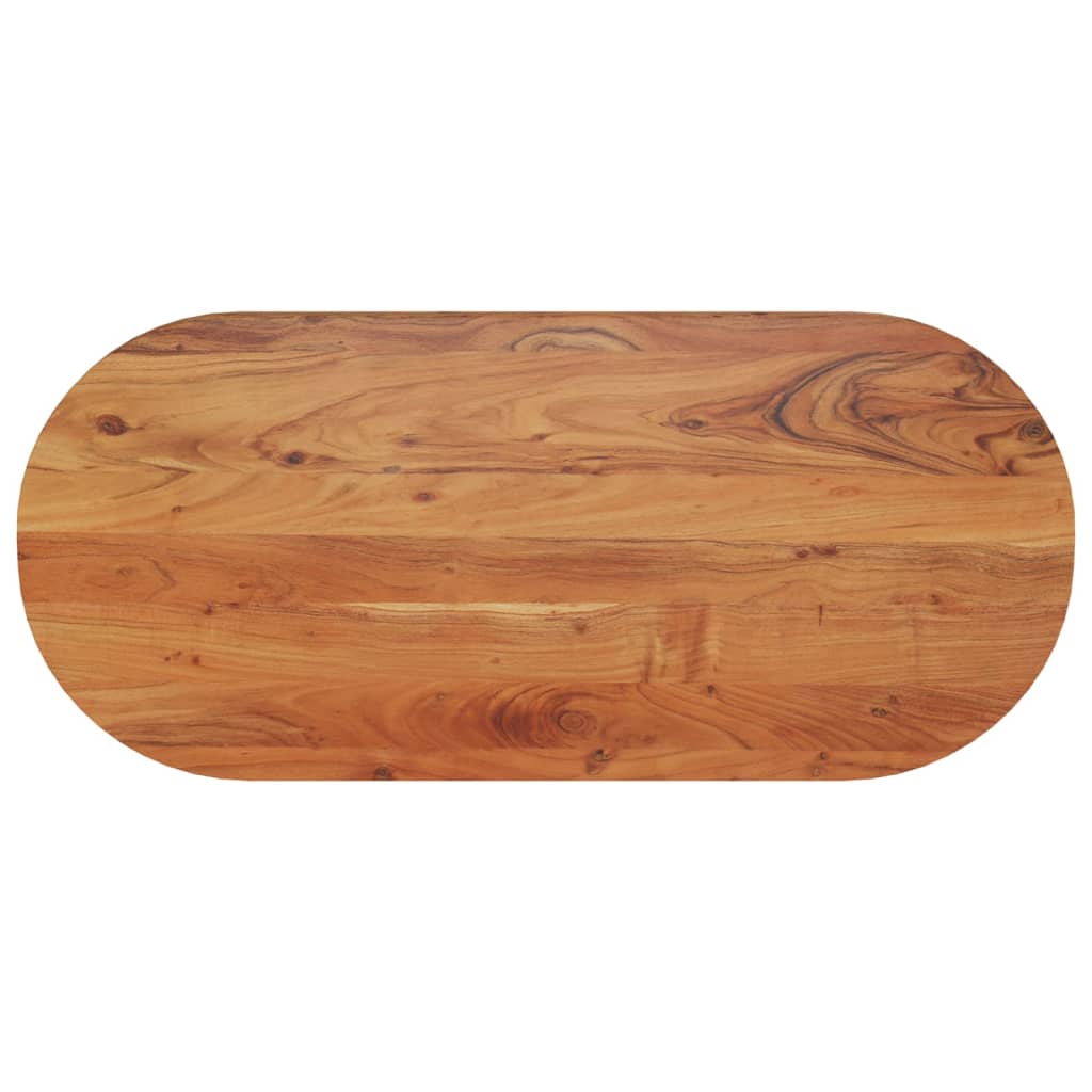 vidaXL Blat de masă oval, 110x50x2,5 cm, lemn masiv de acacia