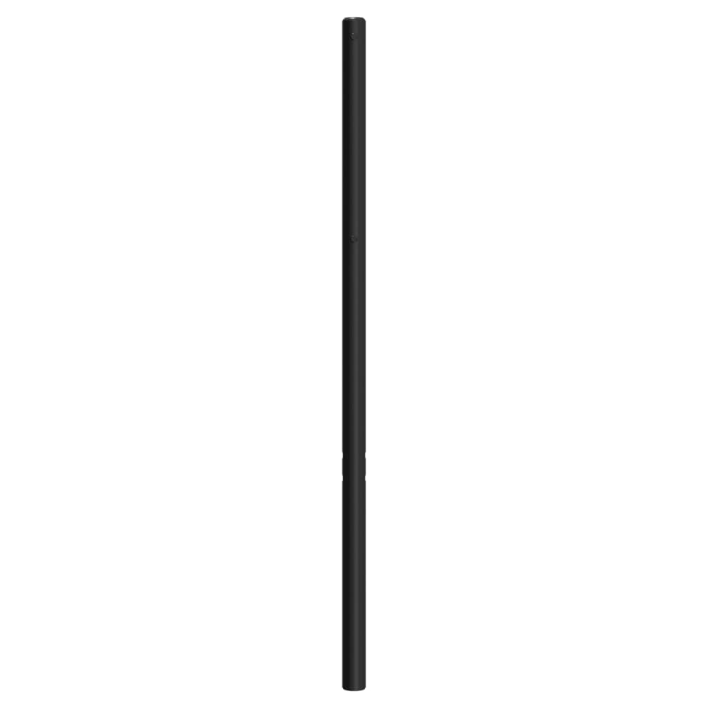 vidaXL Tăblie de pat metalică, negru, 150 cm