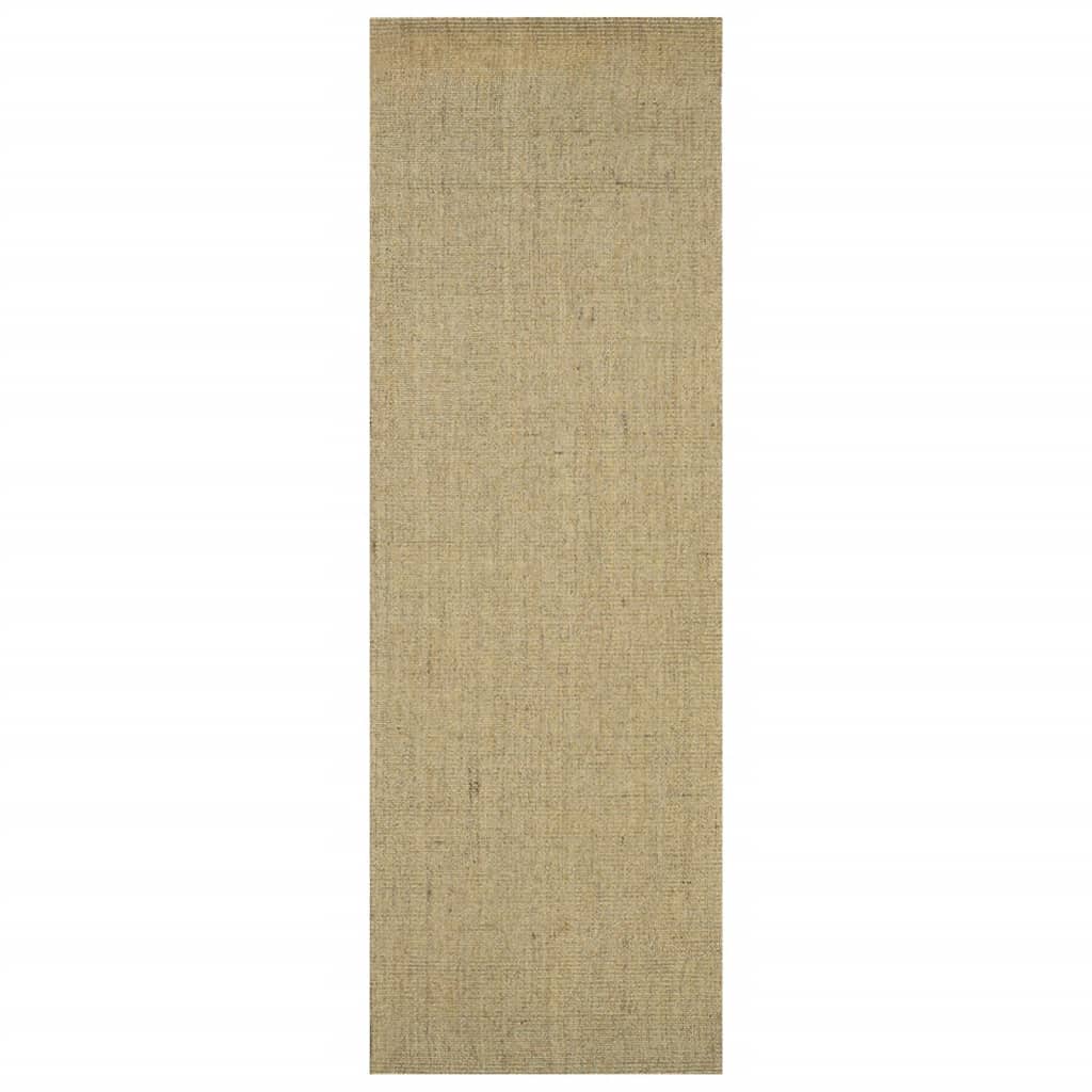 vidaXL Covor din sisal natural, verde, 66x200 cm