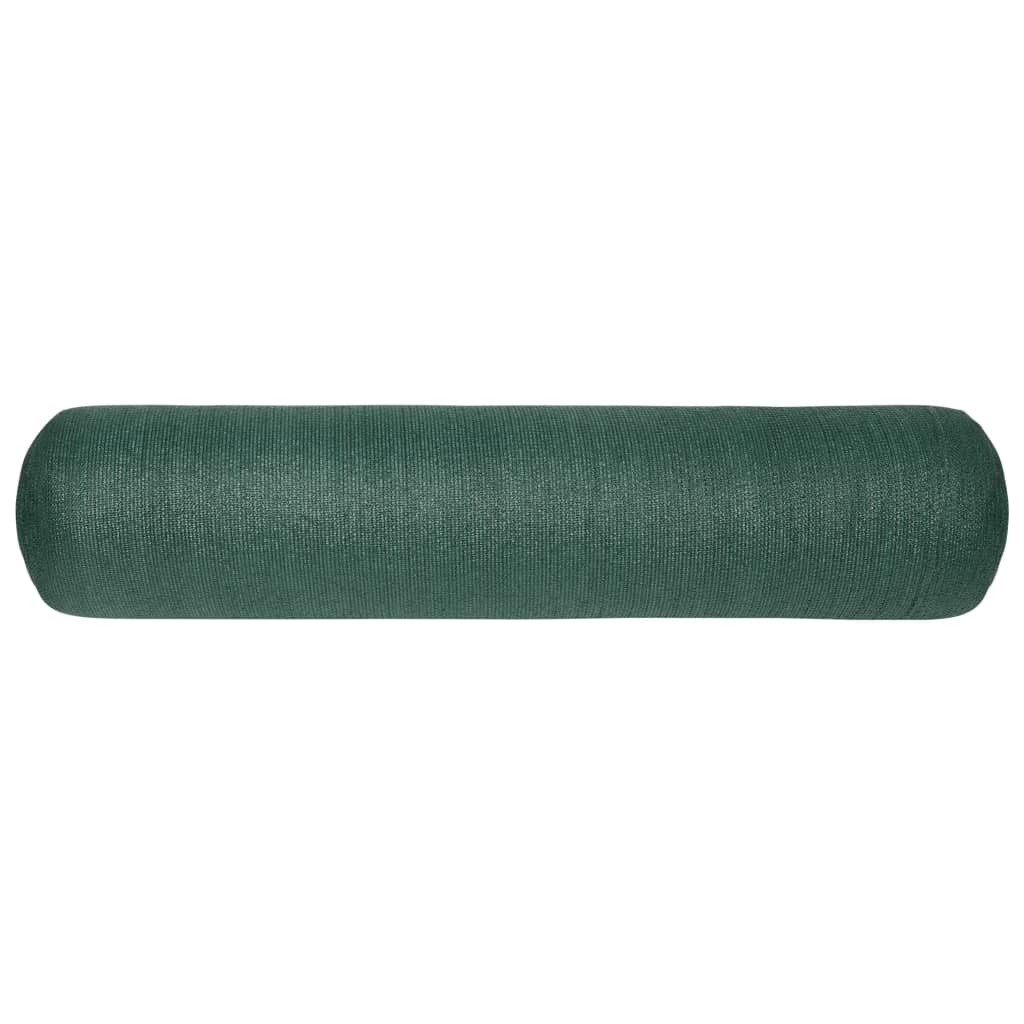 vidaXL Plasă protecție intimitate, 1x10 m, verde, HDPE, 195 g/m²