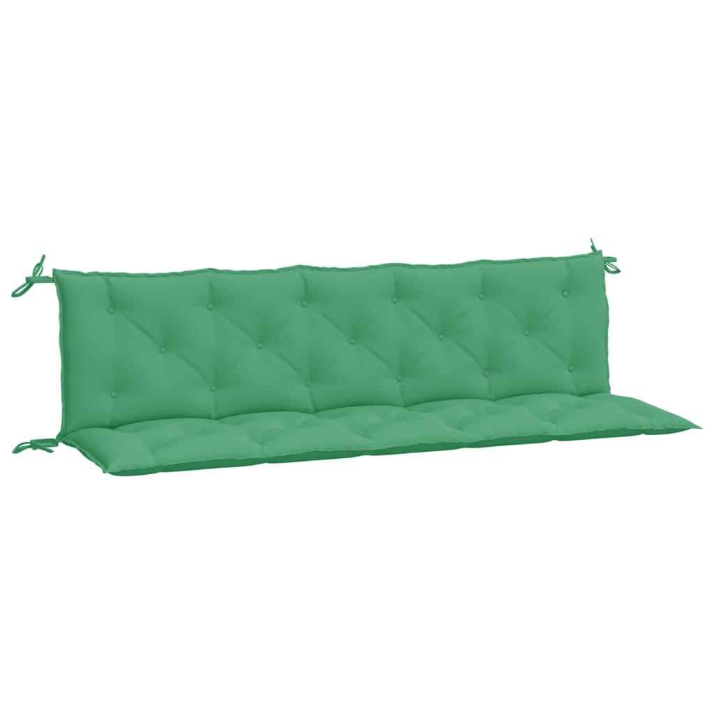 vidaXL Pernă bancă de grădină, verde, 180x(50+50)x7cm, material oxford