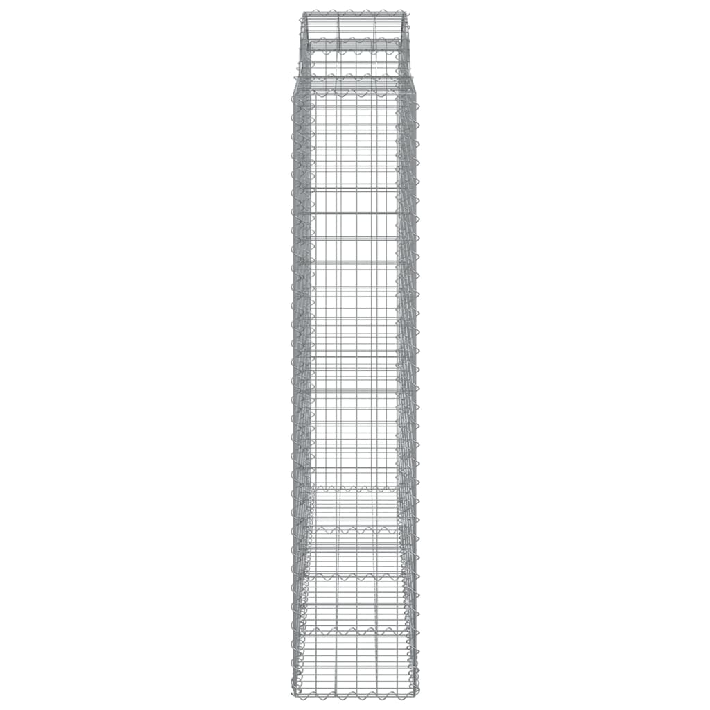 vidaXL Coșuri gabion arcuite, 10 buc 200x50x200/220cm, fier galvanizat