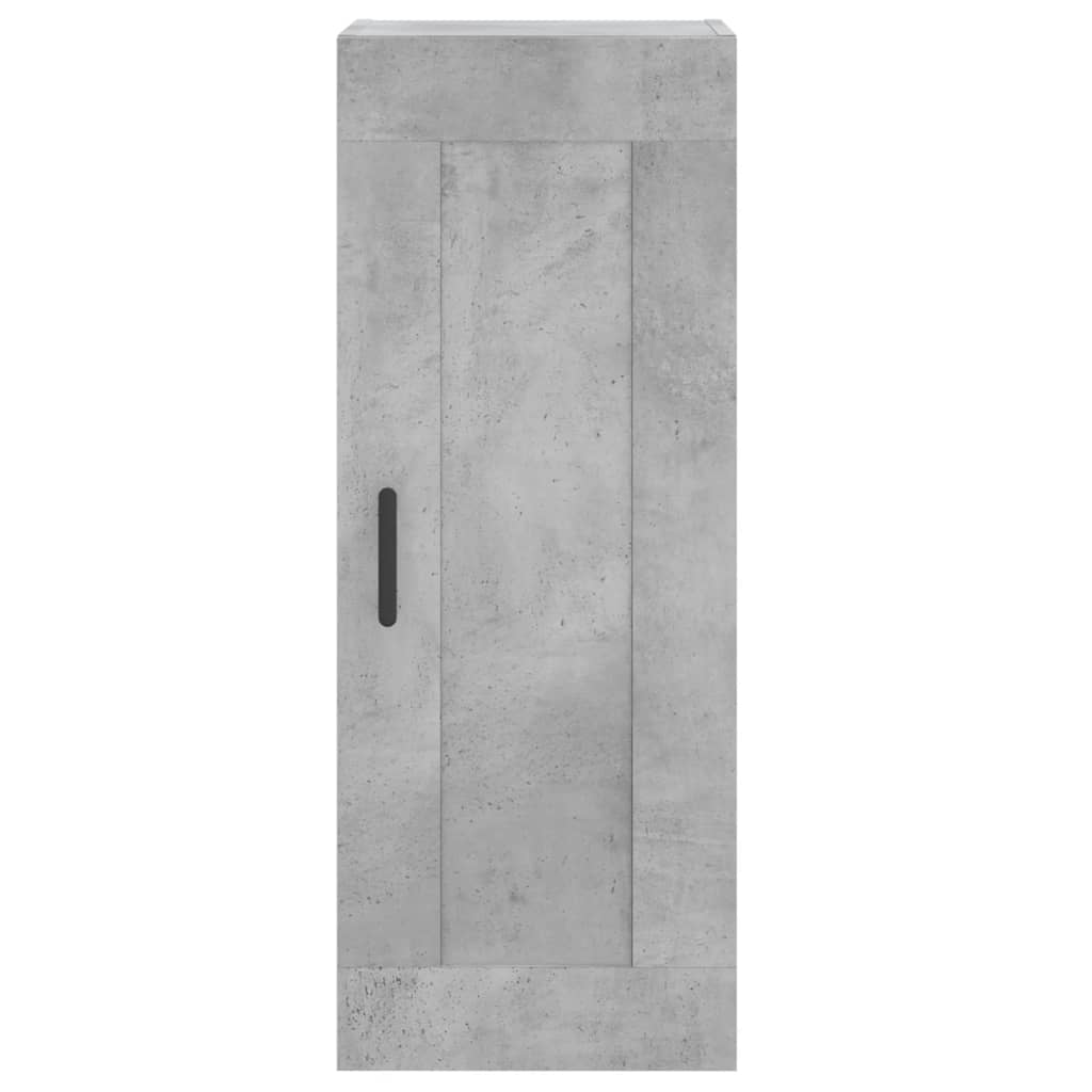 vidaXL Dulap înalt, gri beton, 34,5x34x180 cm, lemn prelucrat