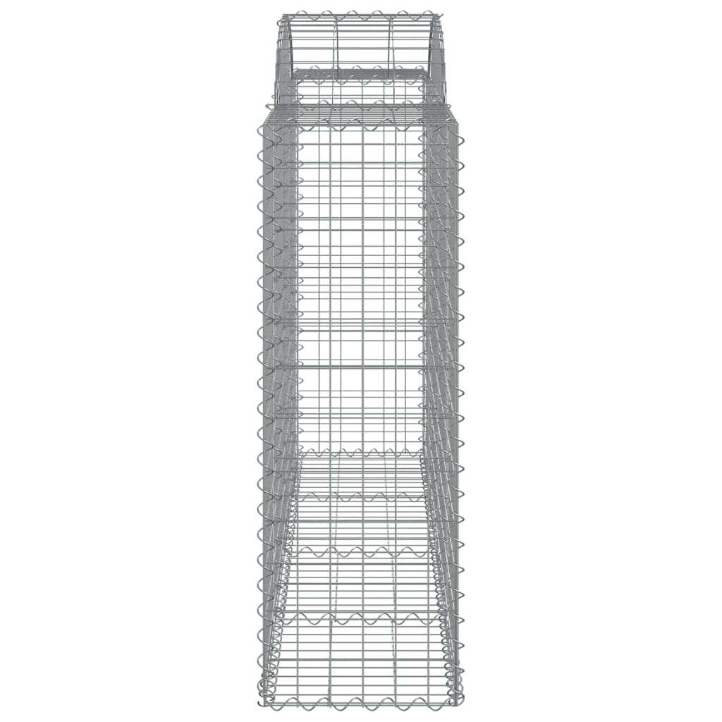 vidaXL Coșuri gabion arcuite 14 buc, 200x50x120/140 cm,fier galvanizat