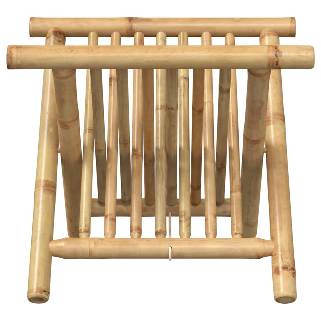 vidaXL Suport pentru reviste, 42x30,5x34,5 cm, bambus