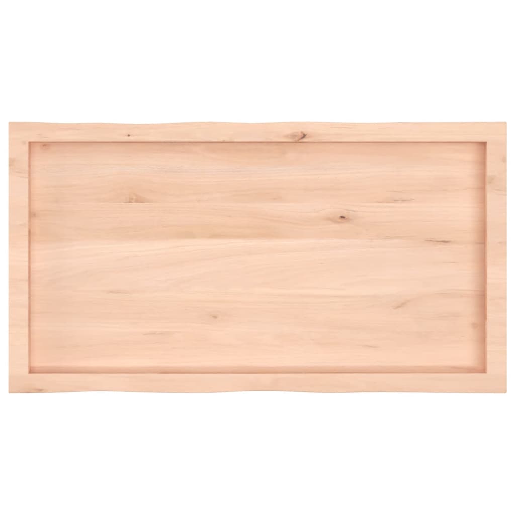 vidaXL Blat masă 100x50x(2-6) cm lemn masiv netratat contur organic
